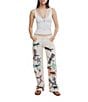 Free People We The Free Tennessee Dragonfly Printed Low-Rise Denim Boyfriend Jeans