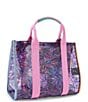 Kurt Geiger London Vinyl Southbank Butterfly Print Tote Bag