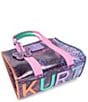 Kurt Geiger London Vinyl Southbank Butterfly Print Tote Bag