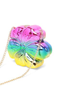 Iconic Flower Acrylic Box Cltuch Swing Bag