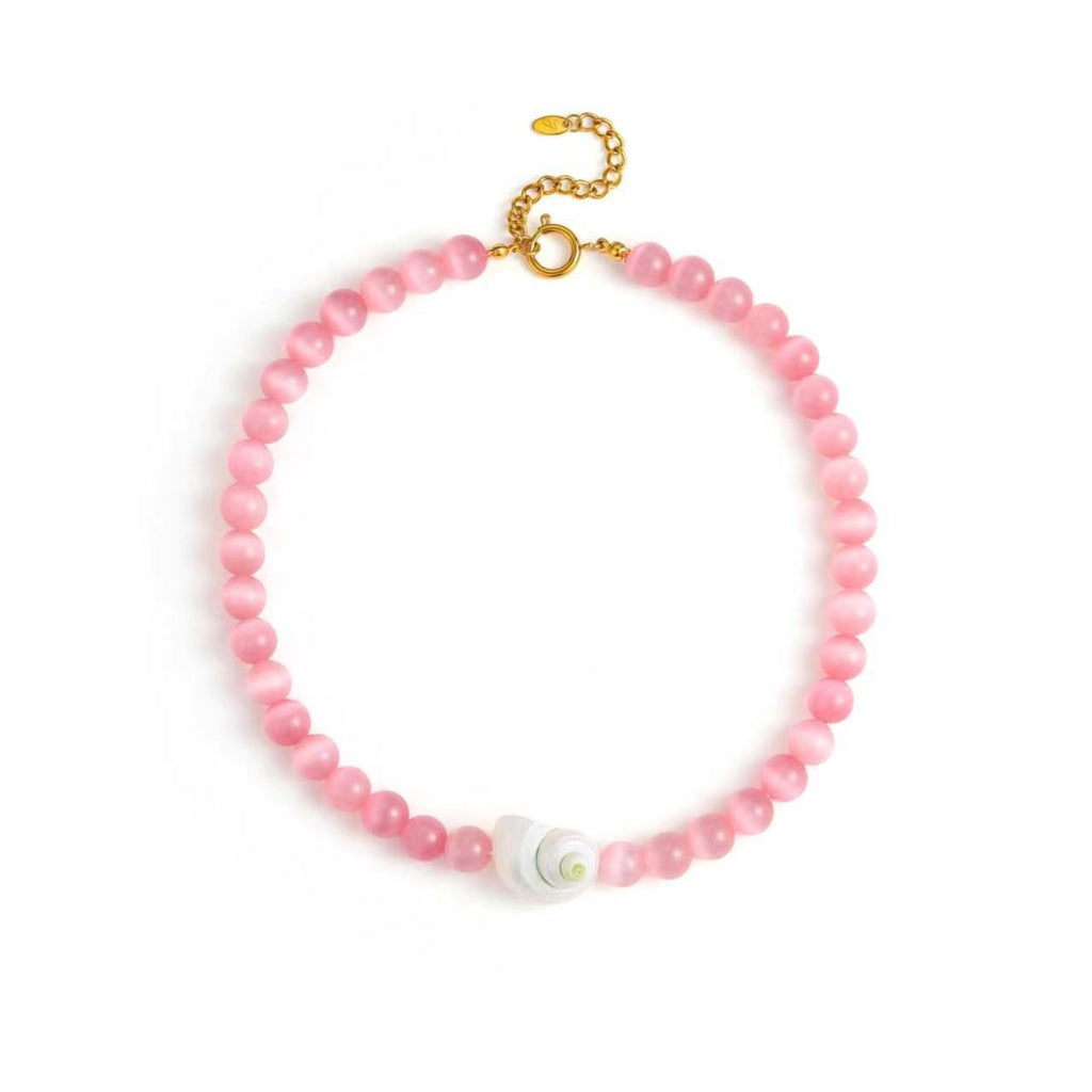 Beachside Shell Beaded Necklace – Bold Statement S