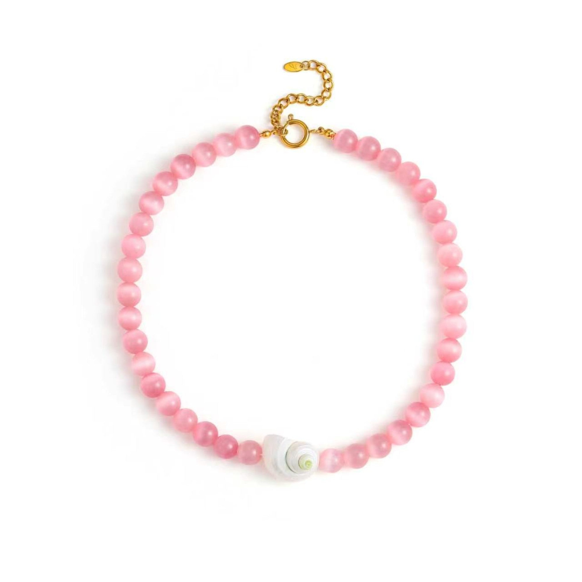 Beachside Shell Beaded Necklace – Bold Statement S