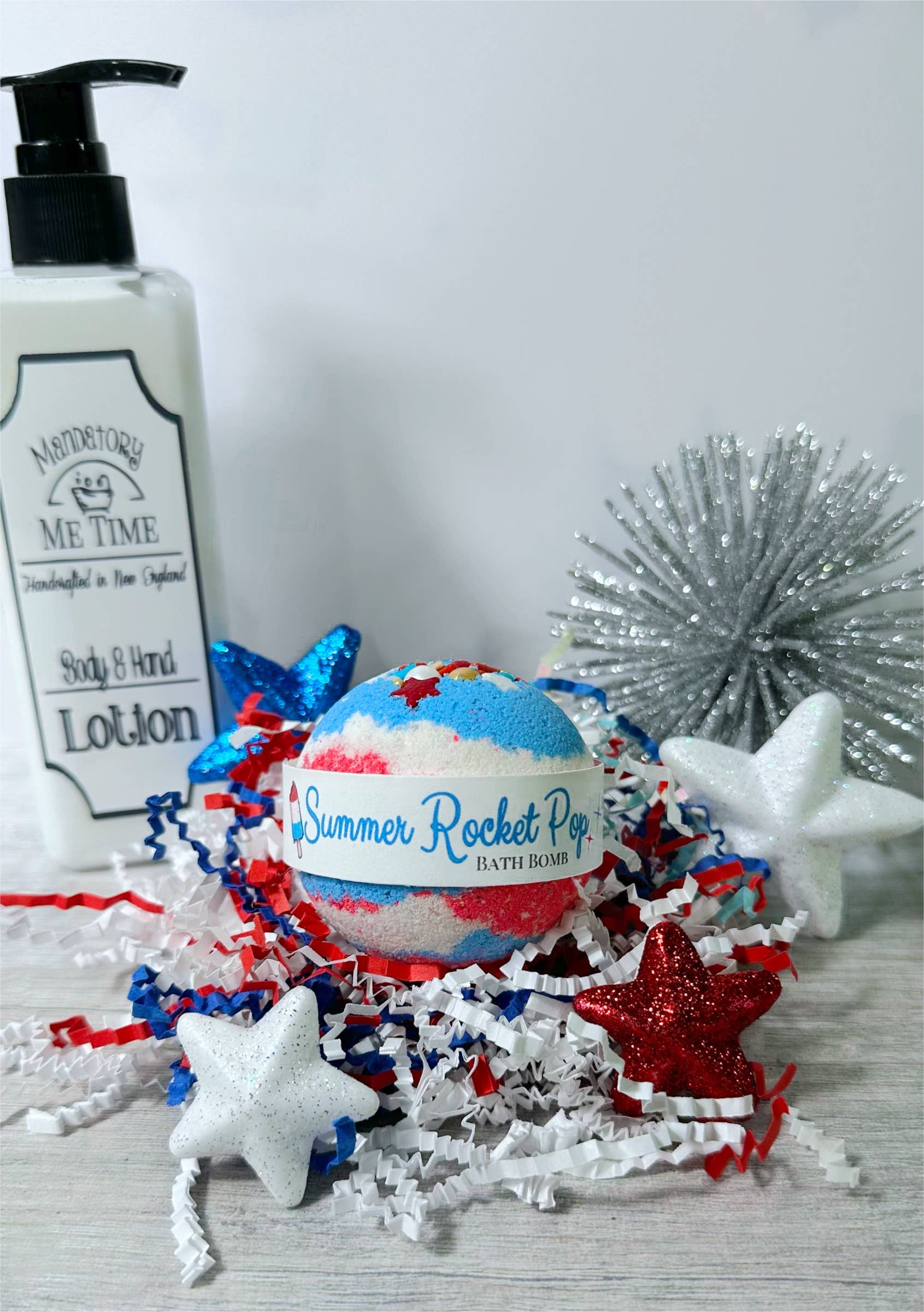 Rocket Pop Round Bath Bomb | Summer | 4th of July Memorial