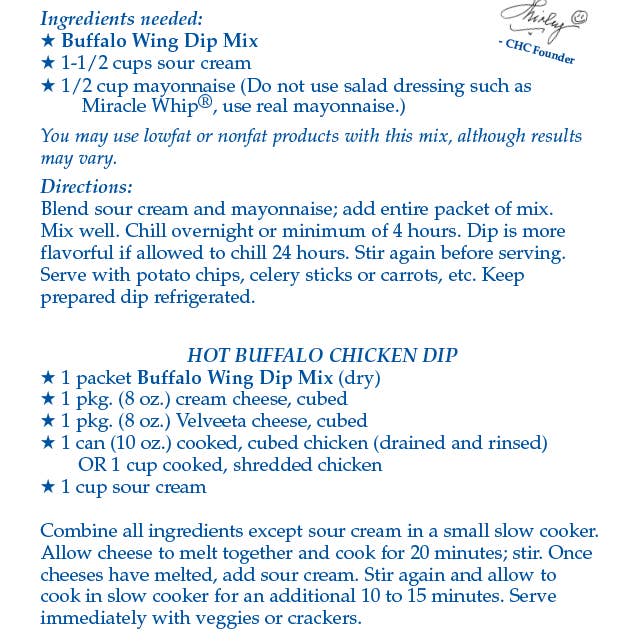 Buffalo Wing Dip Mix