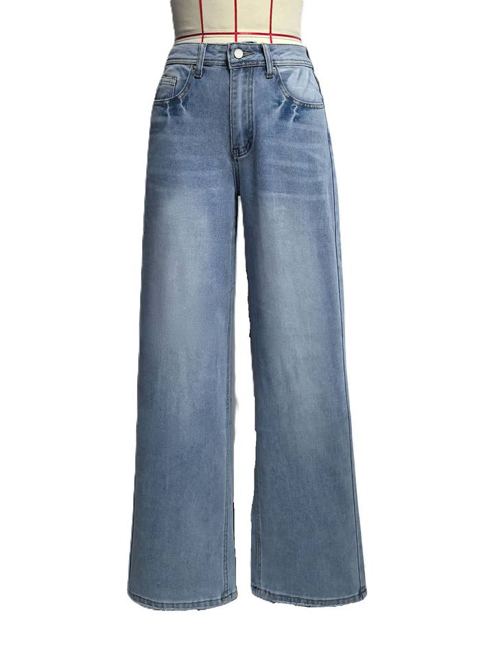 Vintage High Rise Slim Wide-Leg Jeans