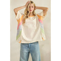 Sunset Colorblock Oversized Tee (ST7727)