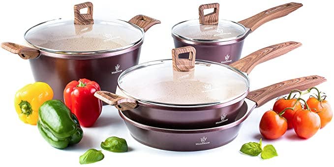 Marbellous 7pc Non Stick Kitchen Cookware Set