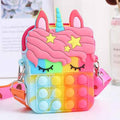Stress Release Pop Coin Purse Unicorn Pop Purse For Girls Be