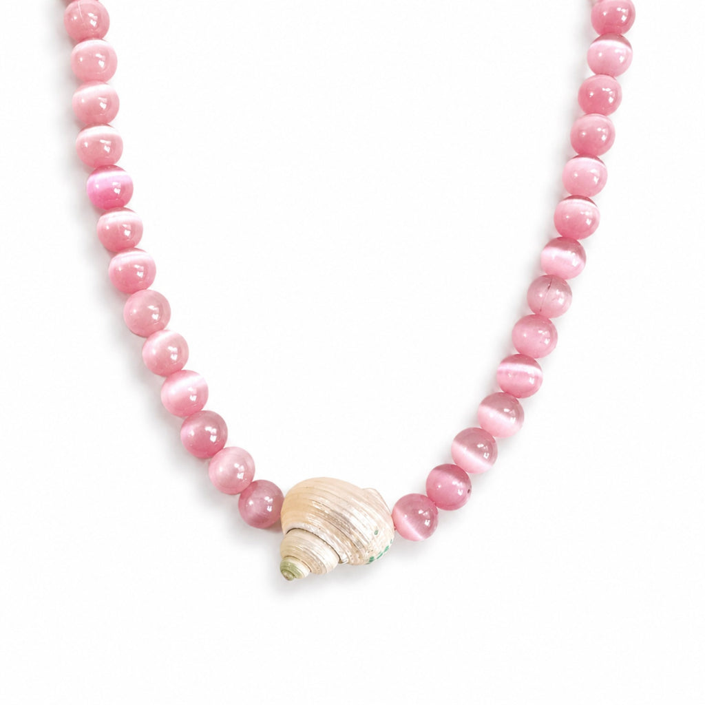 Beachside Shell Beaded Necklace – Bold Statement S