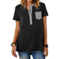Women Casual Pocket Detail Oversized T Shirt