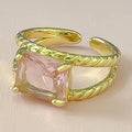 Pink Twist Ring