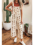 Ldc Western Button Adjustable Straps Loose Overall Jumpsuit