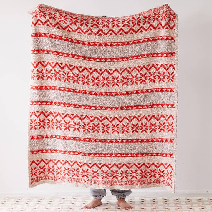 Christmas Tree Snowflake Santa Fleece Sofa Throw Blanket