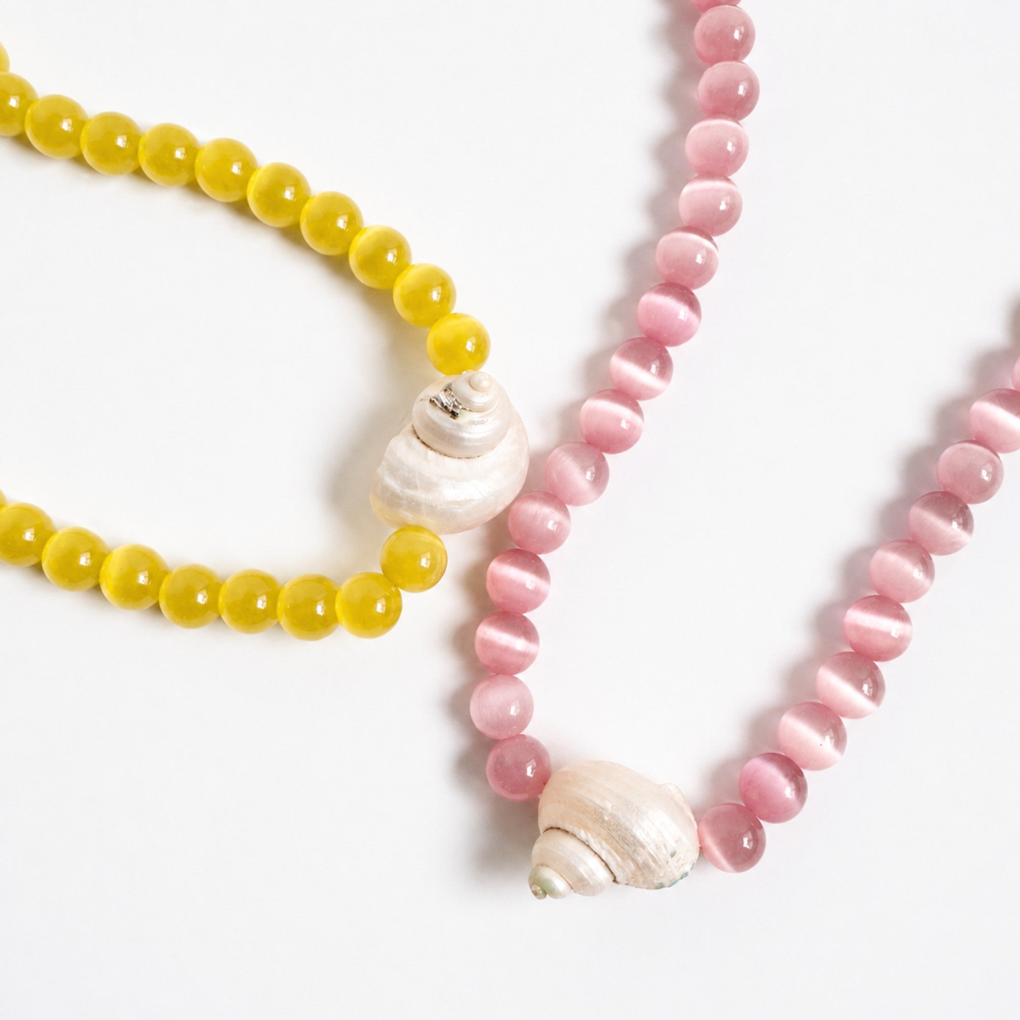 Beachside Shell Beaded Necklace – Bold Statement S