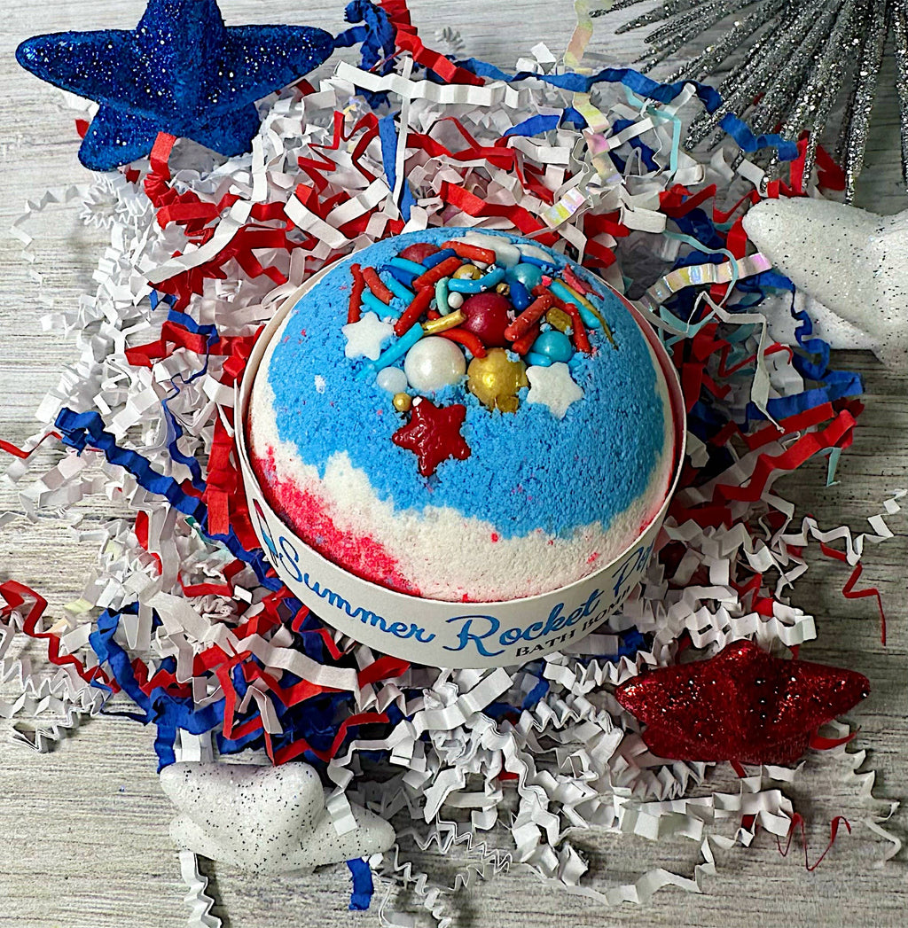 Rocket Pop Round Bath Bomb | Summer | 4th of July Memorial