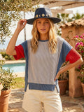 Women's Color Block Top -Relaxed Fit -Made in the USA