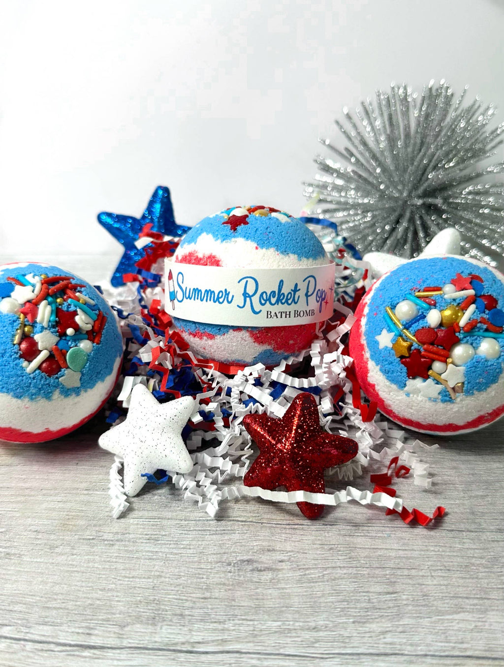 Rocket Pop Round Bath Bomb | Summer | 4th of July Memorial